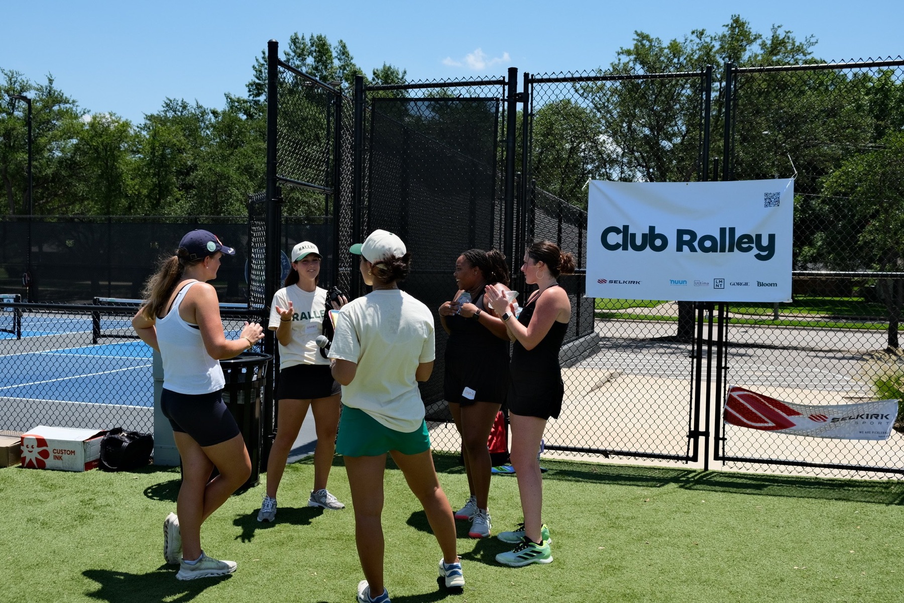A Club Ralley event on the courts